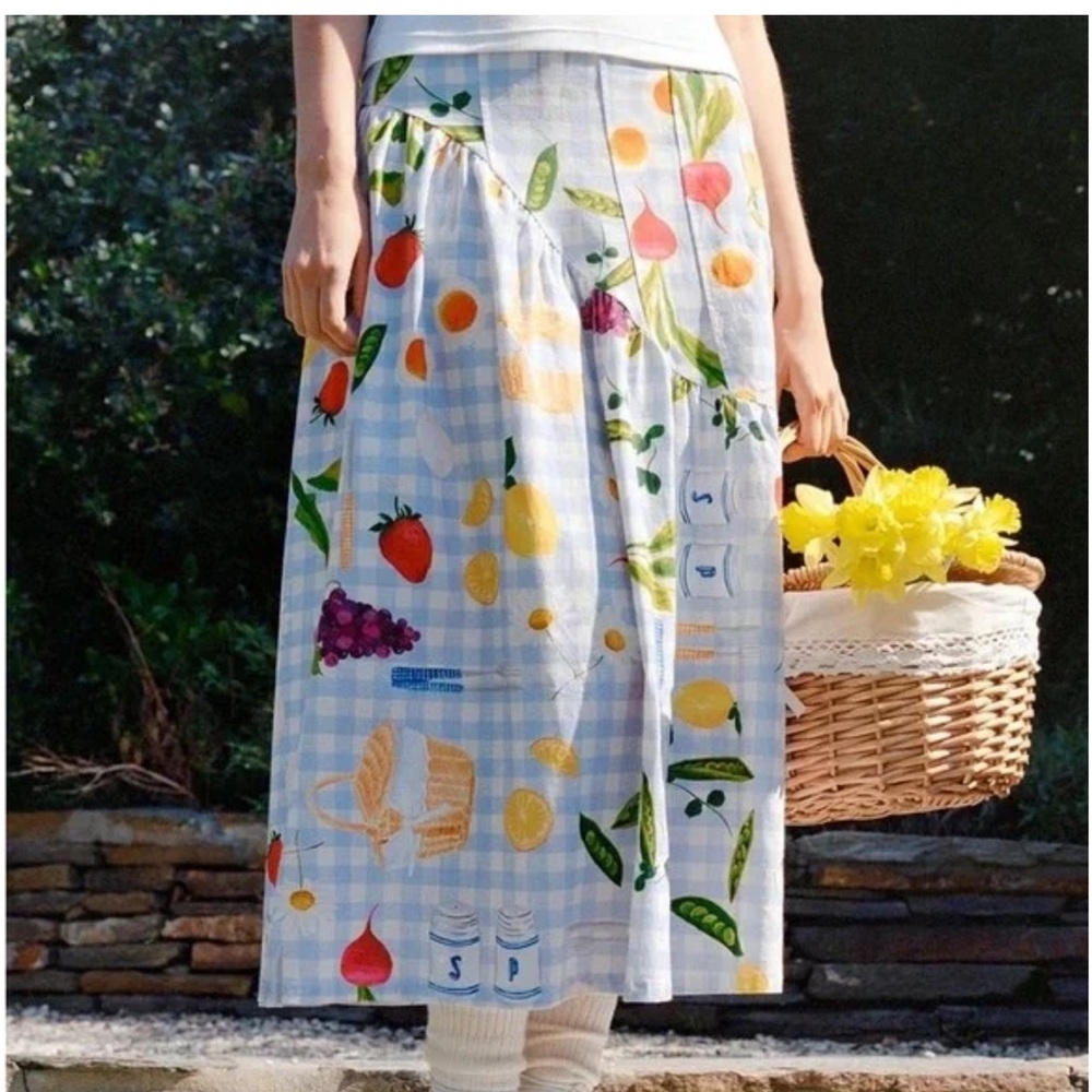 Colorful Patterned Picnic Women's Skirt